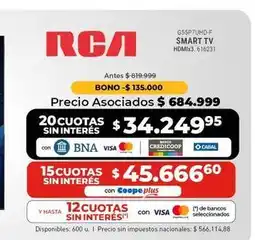 Cooperativa Obrera Rca - gssp7uhd-f smart tv oferta