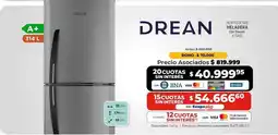 Cooperativa Obrera Drean - heladera oferta