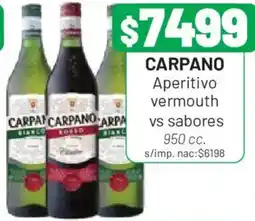 Almacor Carpano aperitivo vermouth vs sabores oferta