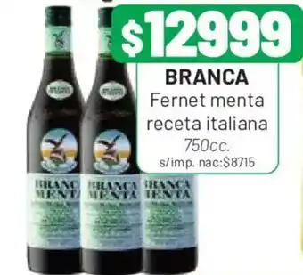 Branca fernet menta receta italiana