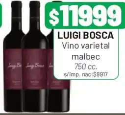 Almacor Luigi Bosca vino varietal malbec oferta