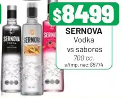 Almacor Sernova vodka vs sabores oferta