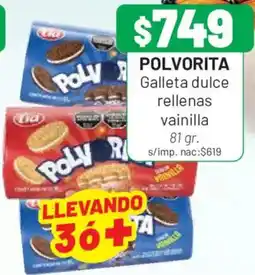 Almacor Polvorita galleta dulce rellenas vainilla oferta