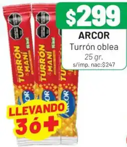 Almacor Arcor turrón oblea oferta