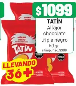 Almacor Tatín alfajor chocolate triple negro oferta