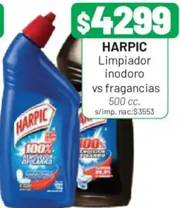 Almacor Harpic limpiador inodoro vs fragancias oferta