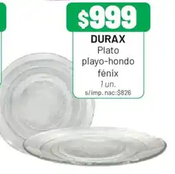 Almacor Durax plato playo-hondo fénix oferta