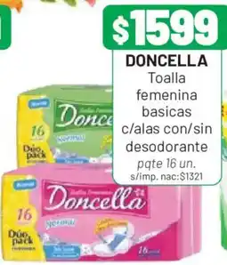 Almacor Doncella toalla femenina basicas oferta