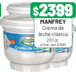 Almacor Manfrey crema de leche clásica oferta