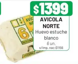 Almacor Avicola norte huevo estuche blanco oferta