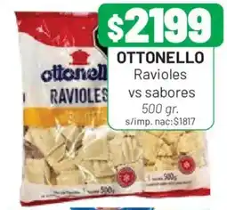 Almacor Ottonello ravioles vs sabores oferta