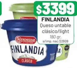 Almacor Finlandia queso untable clásico/light oferta
