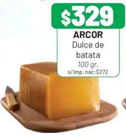 Almacor Arcor dulce de batata oferta