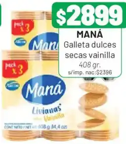 Almacor Maná galleta dulces secas vainilla oferta