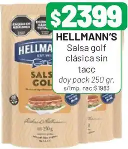Almacor Hellmann's salsa golf clásica sin tacc oferta