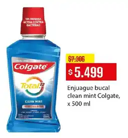 Makro Colgate enjuague bucal clean mint oferta