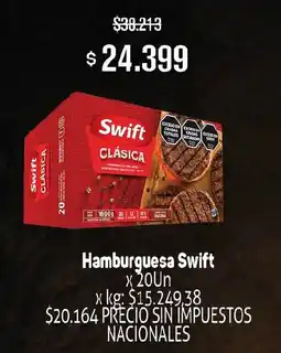 Makro Swift hamburguesa oferta