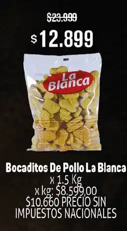 Makro La blanca Bocaditos de pollo oferta