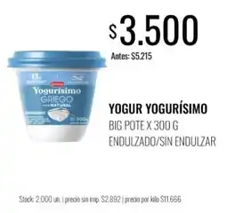 Super MAMI Yogurisimo yogur griego natural oferta