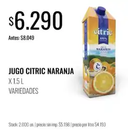 Super MAMI Citric jugo naranja oferta