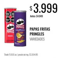 Super MAMI Pringles papas fritas variedades oferta