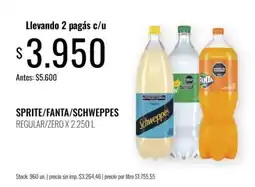 Super MAMI Sprite/Fanta/Schweppes regular/zero oferta