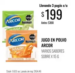 Super MAMI Arcor jugo en polvo varios sabores oferta