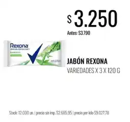 Super MAMI Rexona jabón oferta