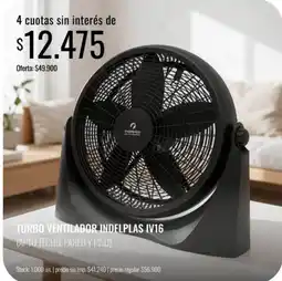 Super MAMI Indelplas turbo ventilador iv16 oferta