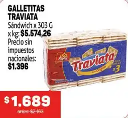Makro Traviata galletitas sandwich oferta