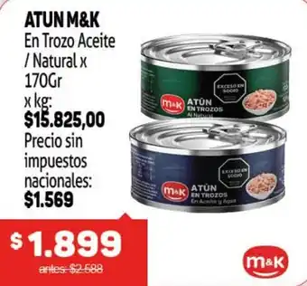 M&K atun en trozo aceite / natural