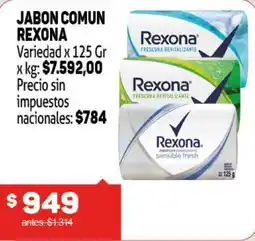 Makro Rexona jabon comun oferta