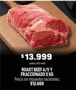 Makro Roast beef a/v y fraccionado x kg oferta
