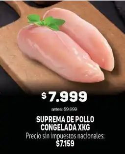 Makro Suprema de pollo congelada oferta