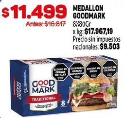 Makro Good mark medallon oferta