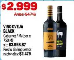 Makro Oveja black vino oferta