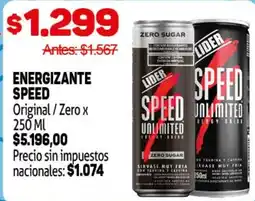 Makro Lider energizante speed original / zero x oferta