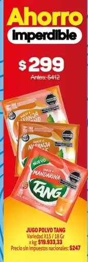 Makro Tang jugo polvo oferta