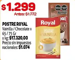 Makro Royal postre royal vainilla / chocolate oferta