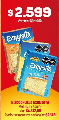 Makro Exquisita bizcochuelo oferta