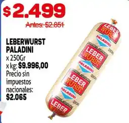 Makro Paladini leberwurst oferta