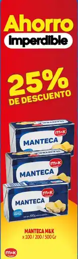Makro M&K manteca oferta