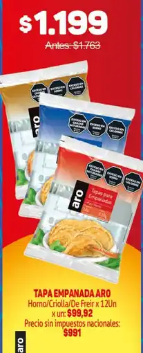 Makro Aro tapa empanada oferta
