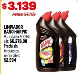 Makro Harpic limpiador baño oferta
