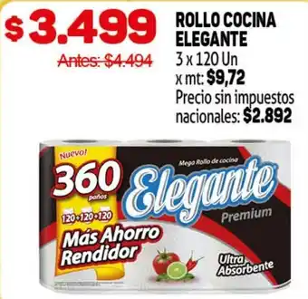 Elegante rollo cocina