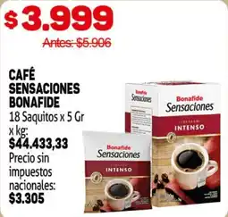 Makro Bonafide café sensaciones oferta