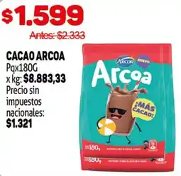 Makro Arcoa cacao oferta