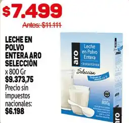 Makro Aro leche en polvo entera selección oferta