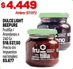 Makro BeePure dulce light frutilla / arándanos oferta