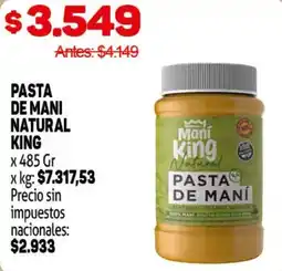 Makro Mani king pasta de mani oferta